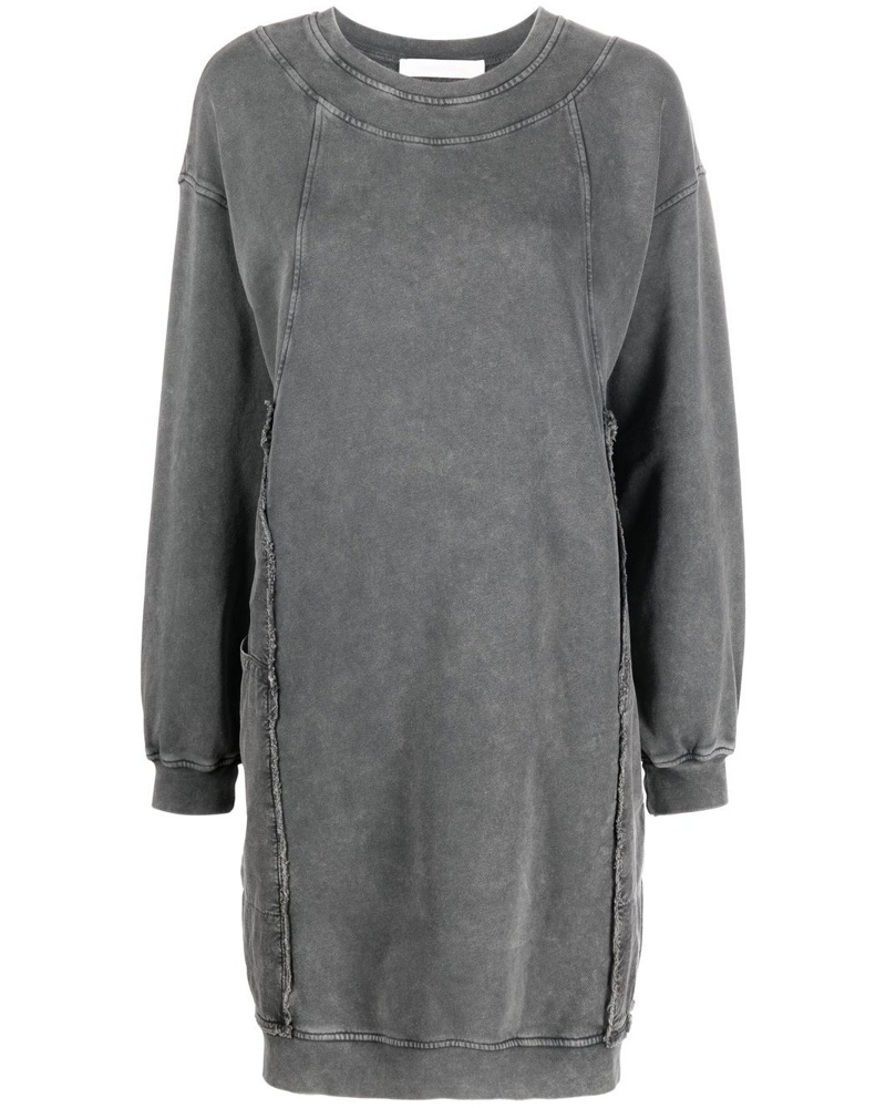 See by Chloé Damen Sweatshirtkleid mit Logo-Stickerei
