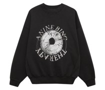 logo-print organic cotton sweater