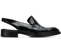 Slingback-Loafer mit Fransen
