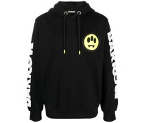 logo-print jersey hoodie