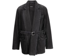 Jeansjacke mit abnehmbarem Kragen