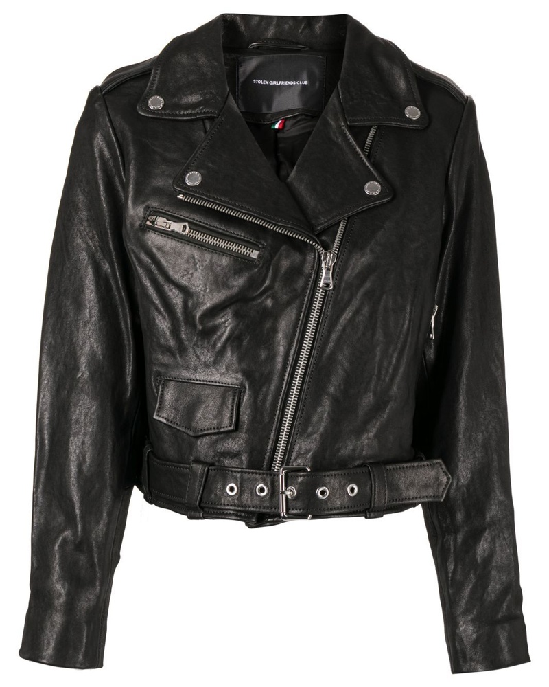 Stolen Girlfriends Club Damen Joan Cropped-Bikerjacke