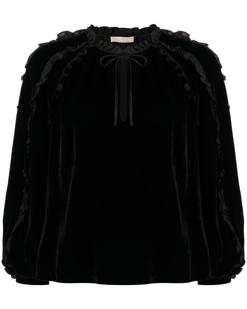 Ulla Johnson Damen Lisbeth Bluse mit Rüschen