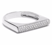18kt Graphique Weißgoldring mit Diamanten