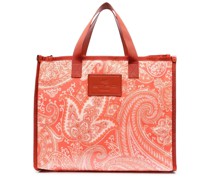 Großer Shopper mit Paisley-Print