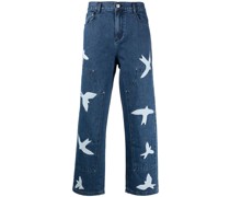 Parker Birds Wide-Leg-Jeans
