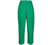 Plissierte Cropped-Hose