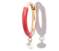18kt Gelbgoldcreole mit Diamanten