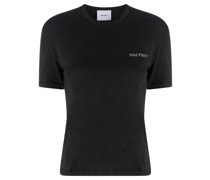 T-Shirt mit Logo-Stickerei