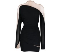 Minikleid mit semi-transparentem Einsatz