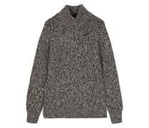 half-zip wool-silk Pullover