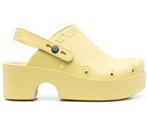 Slingback-Mules mit Plateau 55mm
