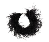 Choker mit Straußenfedern