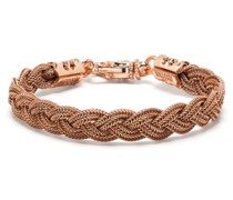 Rotvergoldetes Armband mit Flechtmuster