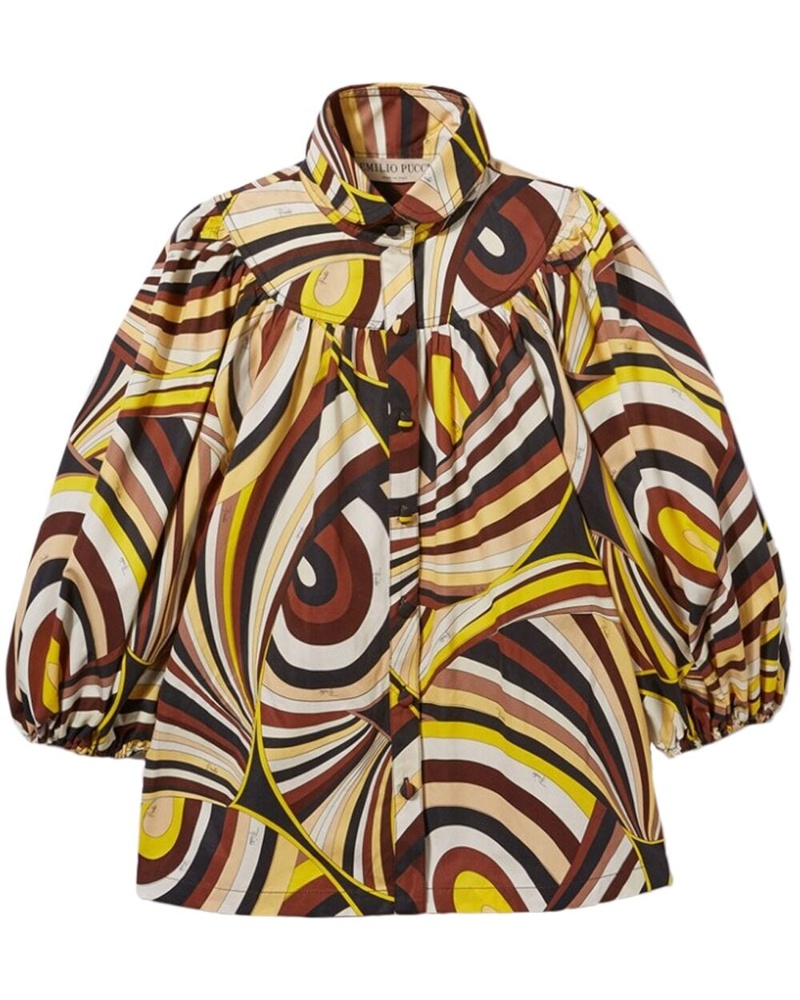 Emilio Pucci Damen Hemd mit Iride-Print