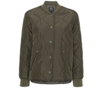 A.P.C. padded quilted bomber jacket
