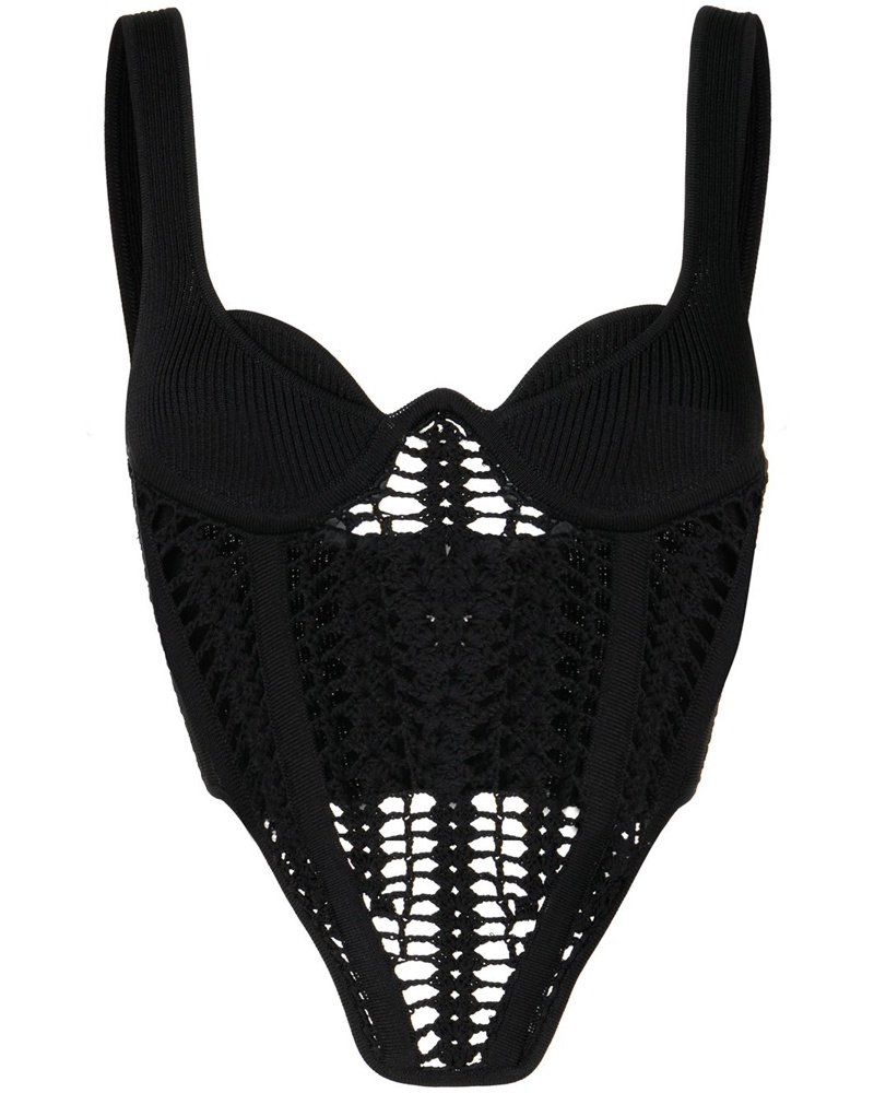 Dion Lee Damen Gehäkeltes Top