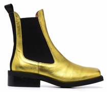 Chelsea-Boots in Metallic-Optik