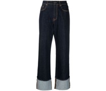 P.A.R.O.S.H. Gerade High-Waist-Jeans