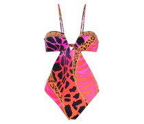Badeanzug mit Animal-Print