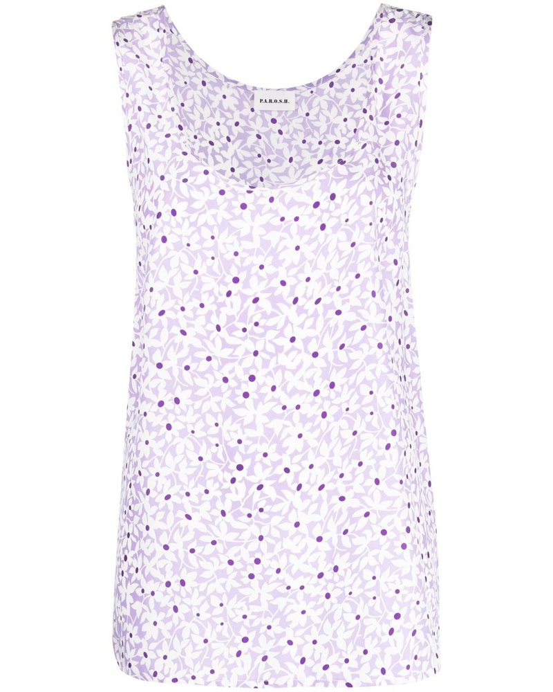 P.A.R.O.S.H. Damen P.A.R.O.S.H. Seidenoberteil mit Print