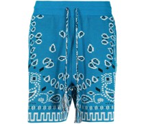 Knielange Shorts mit Bandana-Print