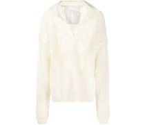 Pullover mit Lochstrickmuster