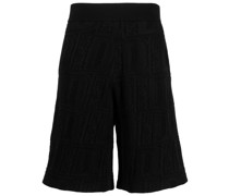 Shorts mit Waffelstrick-Muster