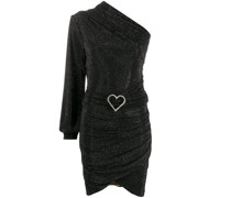 Einschultriges Kleid mit Kristallherz