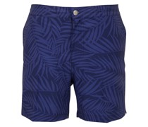 Shorts mit Blatt-Print