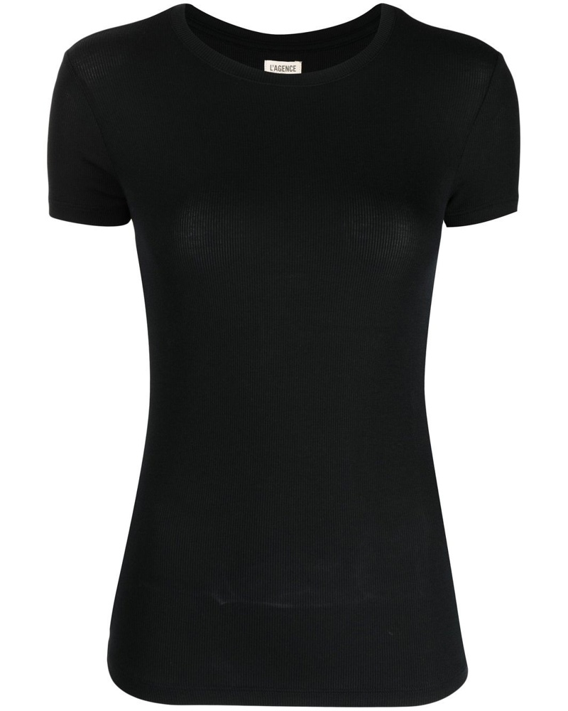 L'Agence Damen T-Shirt mit rundem Ausschnitt
