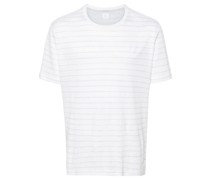 striped linen-blend T-shirt