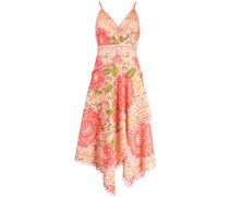 Midikleid mit Blumen-Print