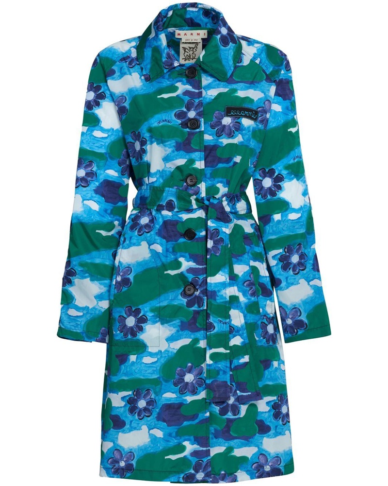 Marni Damen Mantel mit Print