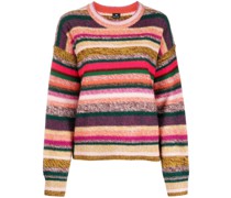 Gestreifter Pullover mit rundem Ausschnitt