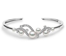 18kt Sleek Weißgoldarmspange