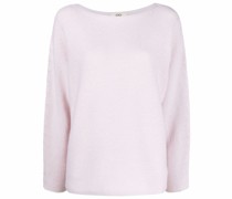 Pullover mit U-Boot-Ausschnitt