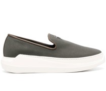 Loafer mit Logo-Schild