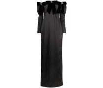 Schulterfreies Maxikleid
