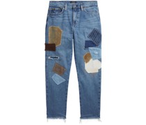 Jeans mit Patchwork-Design