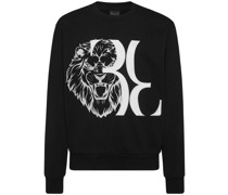 Sweatshirt mit Löwen-Print