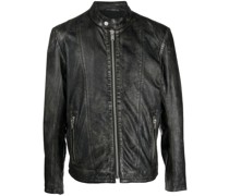 Lederjacke mit Einsätzen