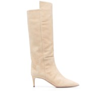 Spitze Stiefel aus Wildleder 65mm