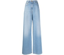 Weite High-Rise-Jeans