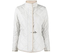 Gesteppte Jacke mit versetztem Verschluss