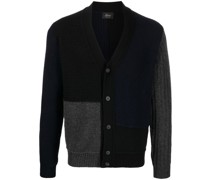 Cardigan mit Kontrasteinsätzen