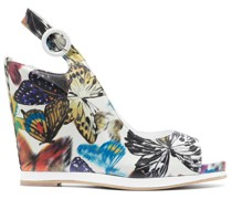 Sandalen mit Schmetterling-Print