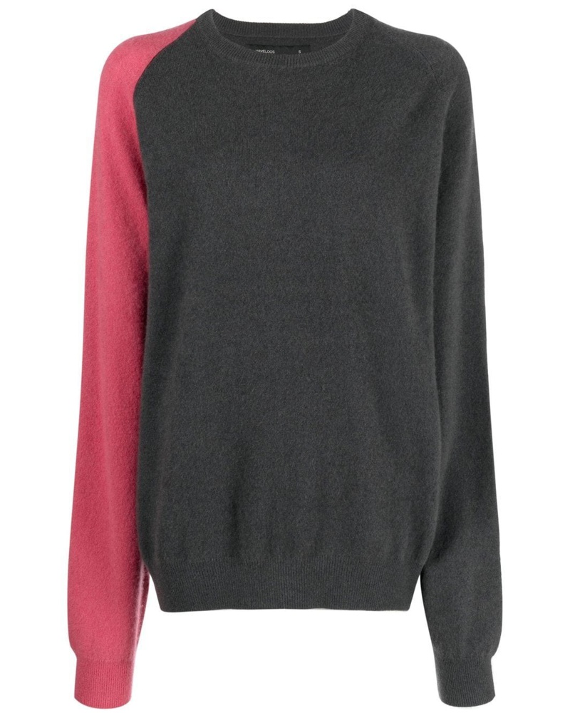Frenckenberger Damen Kaschmirpullover mit Rundhalsausschnitt