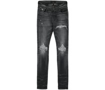Tief sitzende Crystal MX1 Skinny-Jeans