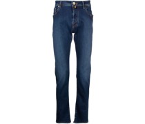 Slim-Fit-Jeans mit Logo-Stickerei